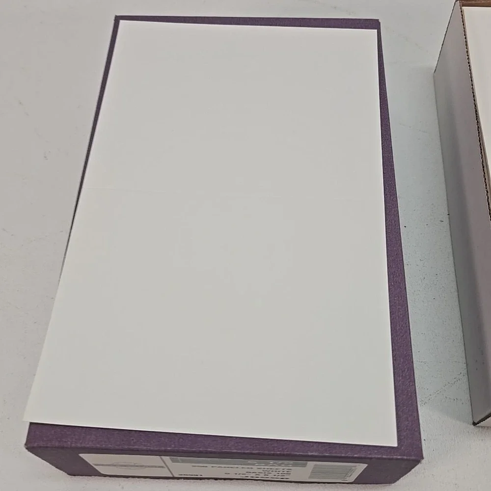 Park Avenue 5.5 Bar‎ Foldable Paneled Sheets Note Cards White  Lot of 250